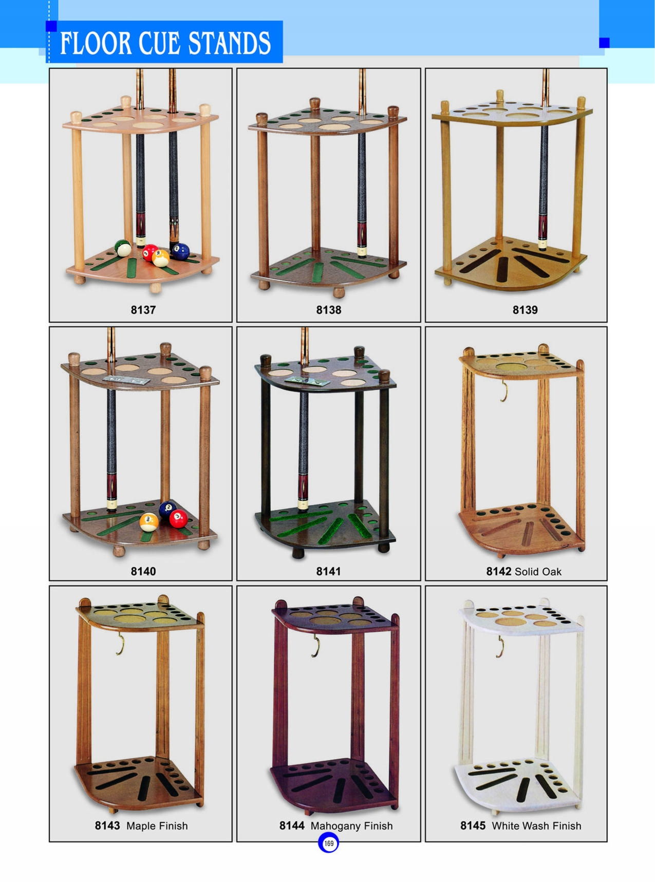 FLOOR CUE STANDS