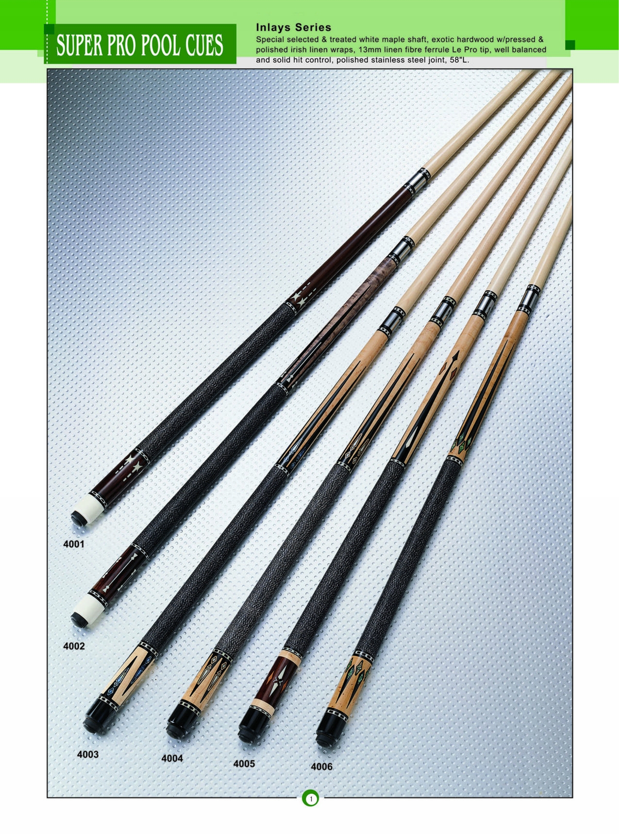 SUPER PRO POOL CUES