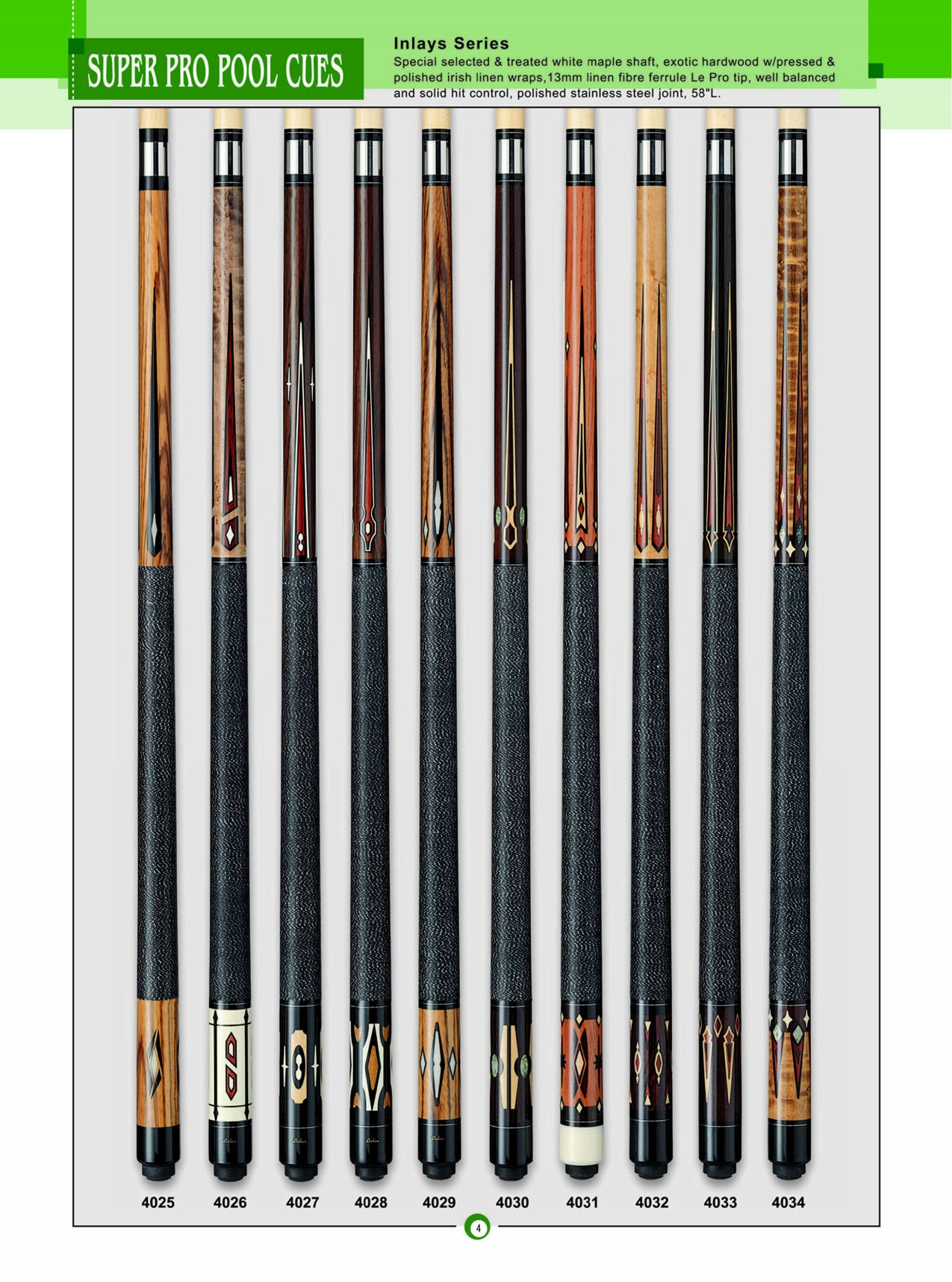 SUPER PRO POOL CUES