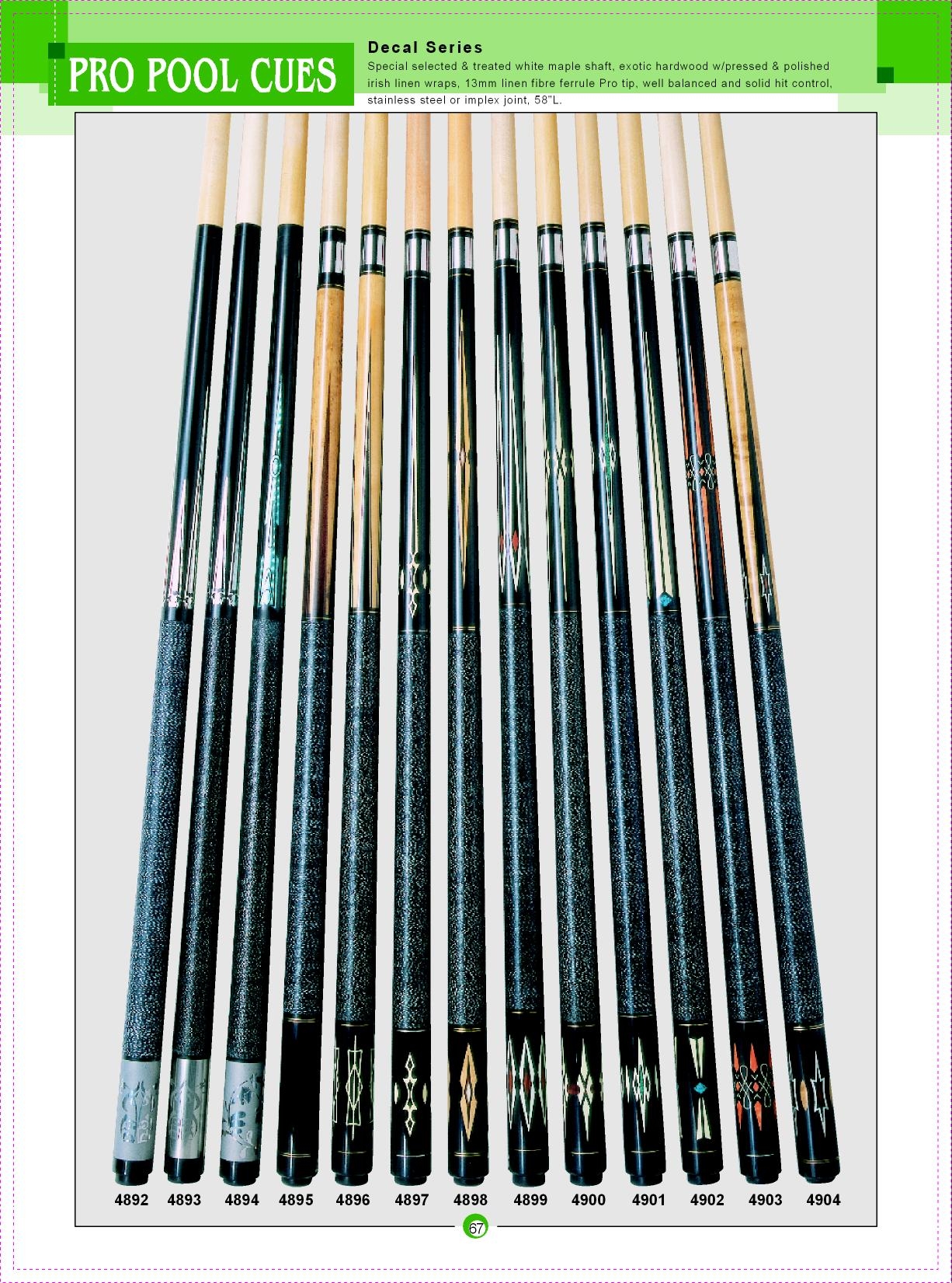 PRO POOL CUES